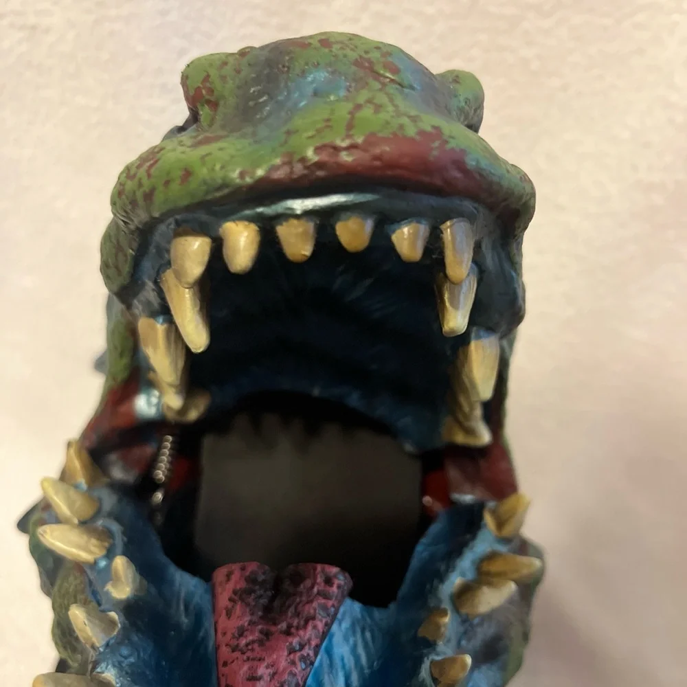 Green and Blue Reptile Habitat Accessory Dinosaur